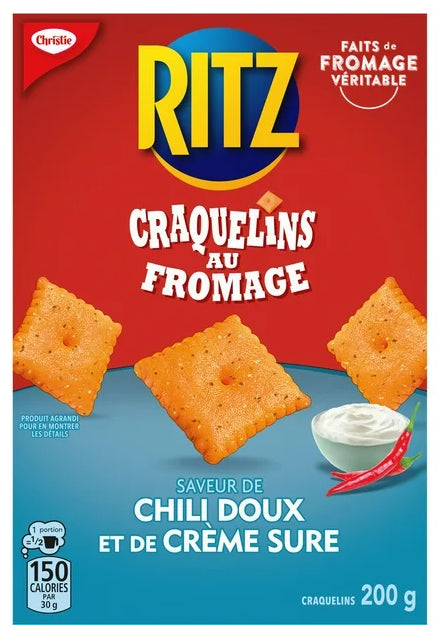 Ritz Cheese Nibs Sweet Chili & Sour Cream Crackers, 200g