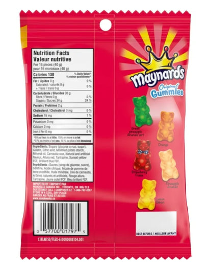 Maynards, Original Gummies Candy, 150g