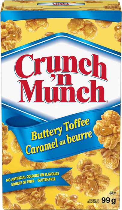 Crunch n Munch Buttery Toffee & Peanuts Ready-to-Eat Popcorn 99g Box