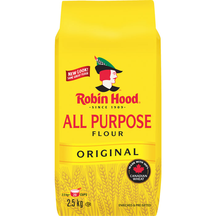 Robin Hood All Purpose Original Flour, 2.5KG/5.5lbs