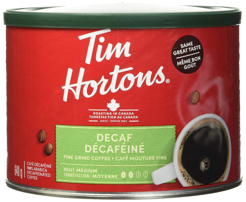 Tim Horton's Decaf, Ground Coffee, 640g/1.32lbs