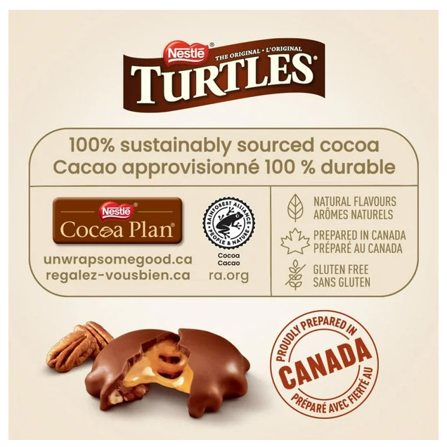 Nestle Turtles Classic Recipe Chocolates Share Bag, 160g