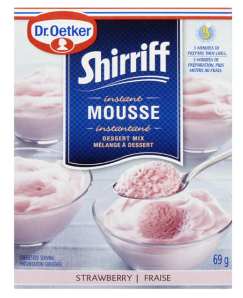 Dr. Oetker Shirriff Instant Dessert Mix Mousse Strawberry 69g