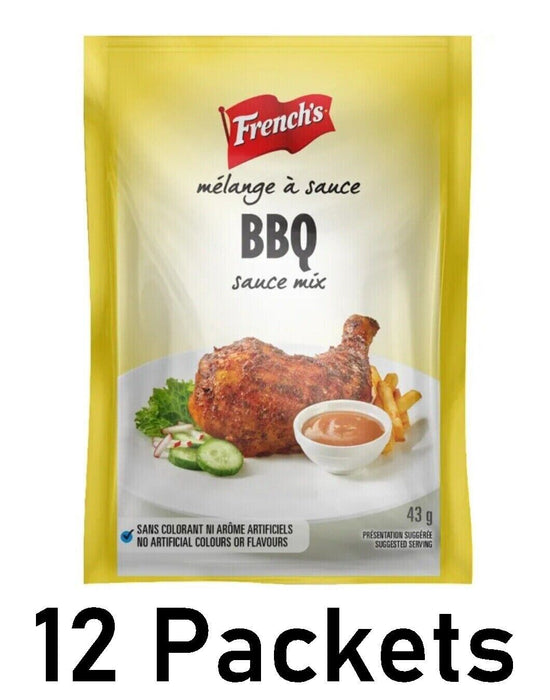 French's BBQ Sauce Mix 43g Each 12 Packets