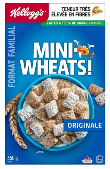 Kellogg's Mini-Wheats Cereal Original Family Size, 650g