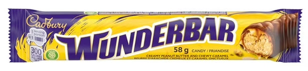 Cadbury Wunderbar Chocolate Candy Bar, 58g