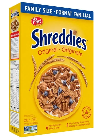 Post Shreddies Breakfast Cereal, Family Size, 635g