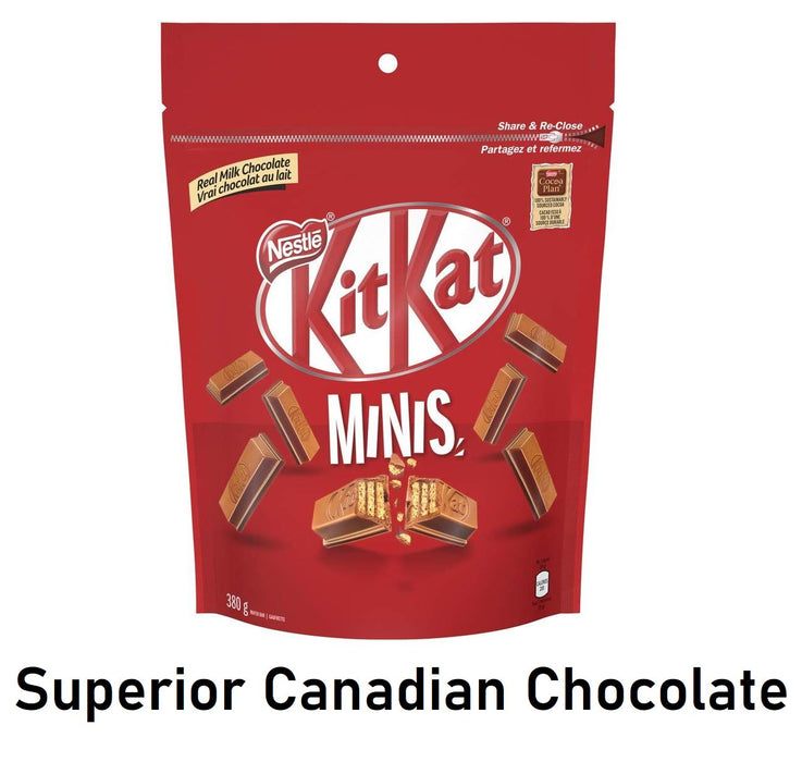 Kit Kat Minis Made With Superior Canadian Chocolate 380g Large Pouch