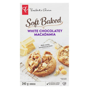 President's Choice Soft-Baked White Chocolatey Macadamia Cookies, 240g