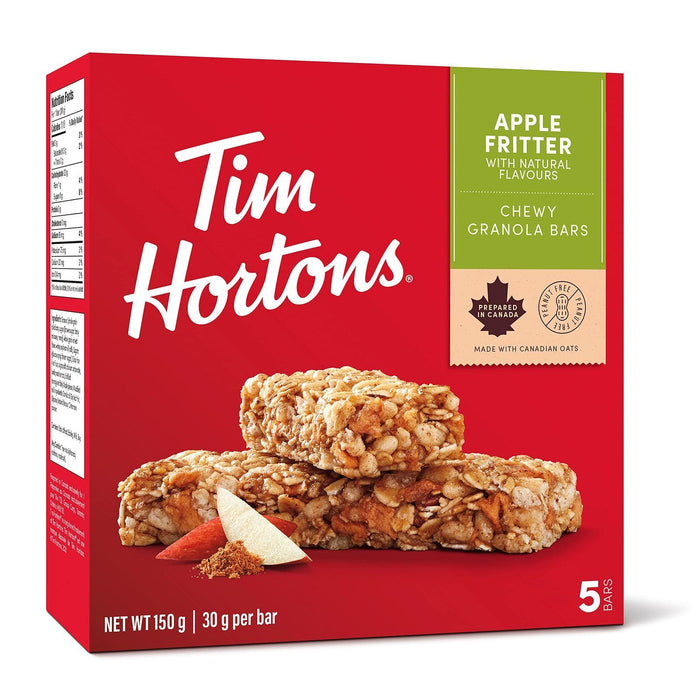 Tim Hortons Apple Fritter Granola Bars, Peanut Free