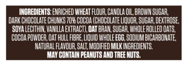 Vital Brown Oat Bran Cookies Brownies Chocolate 70% 280g