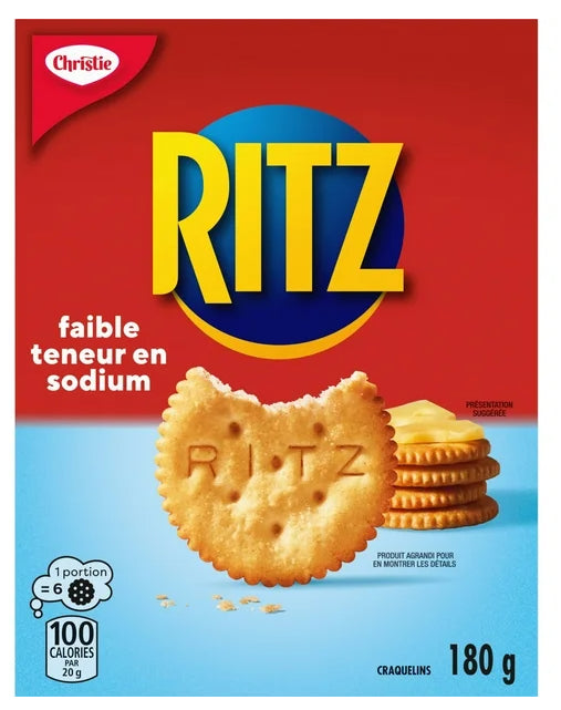 Ritz Low Sodium Crackers 180g