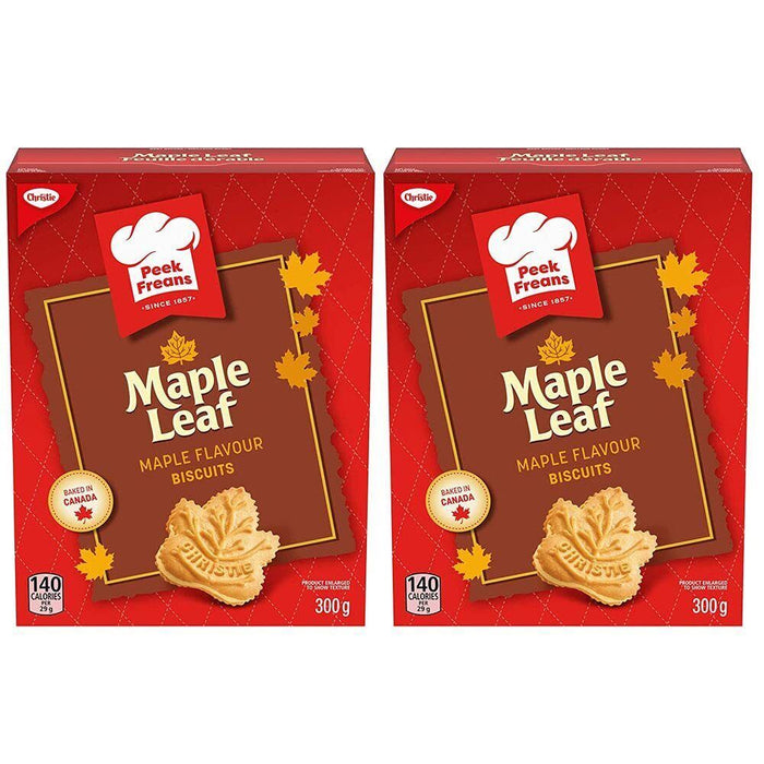 Christie Peek Freans Maple Leaf Cookies, 300g /10.6oz, 2 BOXES