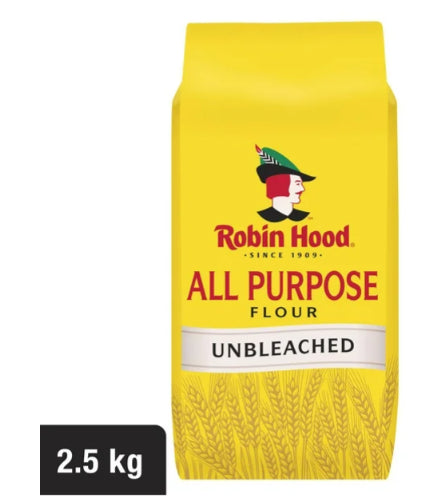 Robin Hood Unbleached All Purpose Flour, 2.5Kg