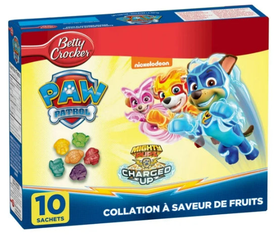 Betty Crocker Gluten Free Paw Patrol Special Edition Fruit Snacks, 10pc