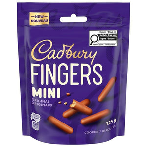 Cadbury Mini Fingers Original Cookies Chocolatey Cookie Biscuits, 125g