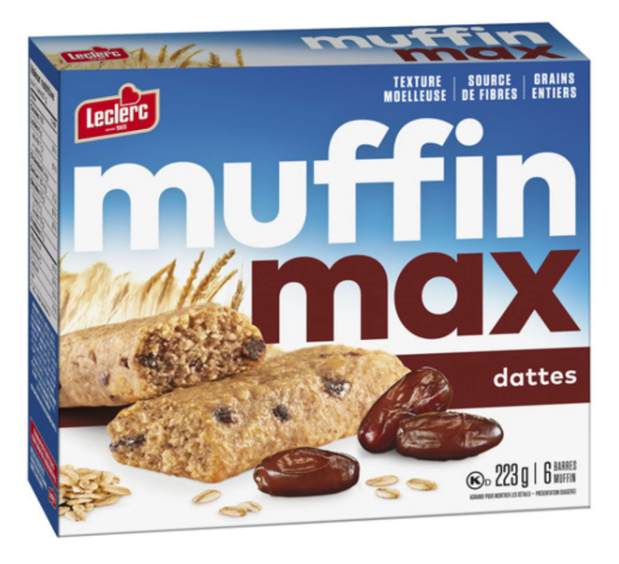 Leclerc Muffin Max Bars Date 223g