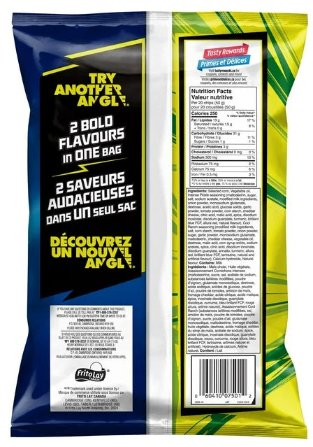 Doritos Collisions Intense Pickle and Cool Ranch Flavoured Tortilla Chips, 210g