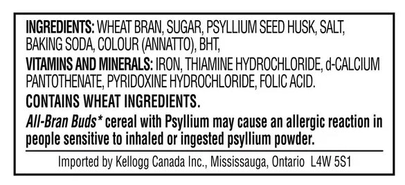 Kellogg's All-Bran Buds Cereal, 500g