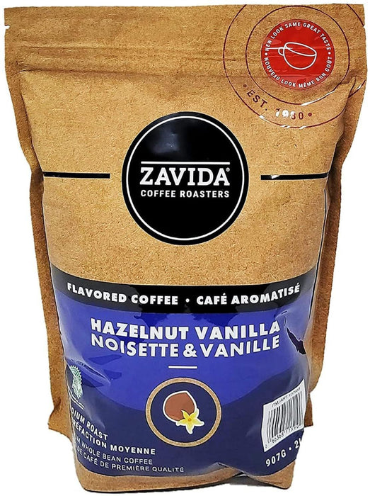 Zavida Hazelnut Vanilla Coffee Beans 907g