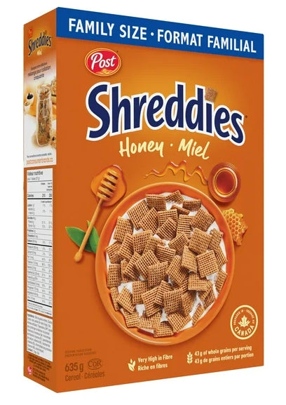 Post Shreddies Honey Breakfast Cereal, 635g