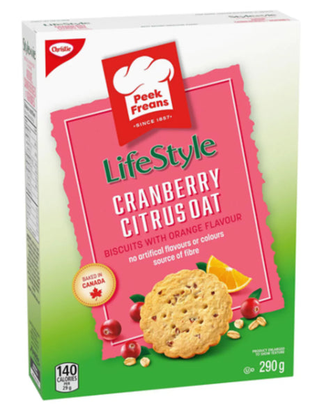 Peek Freans Oat Biscuits Lifestyle Cranberry Citris 290g