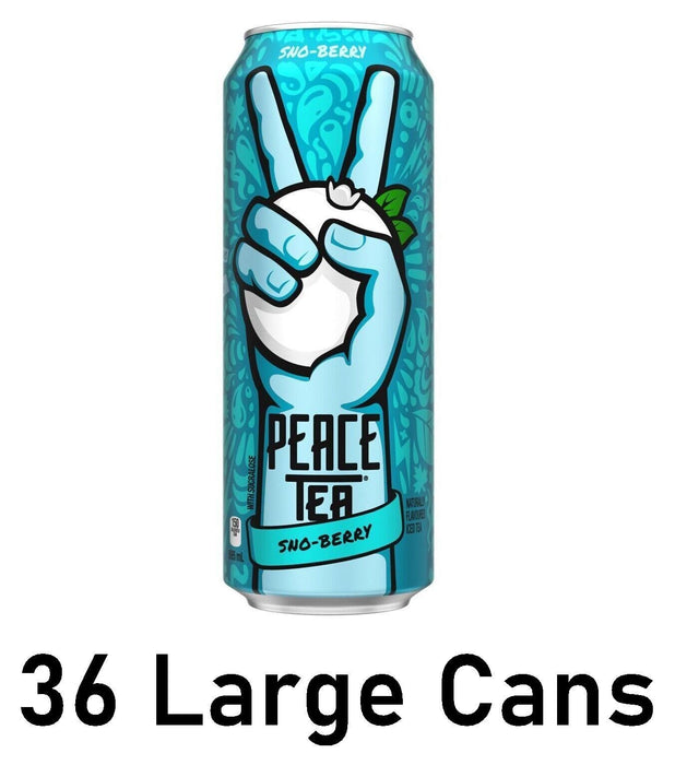 Peace Tea Sno-Berry Iced Tea 23 oz Each 36 Cans