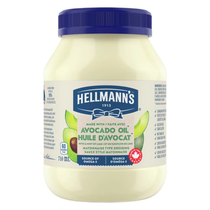 Hellmann's Avocado Oil Mayonnaise Dressing With a Hint of Lime, 710ml/24 floz