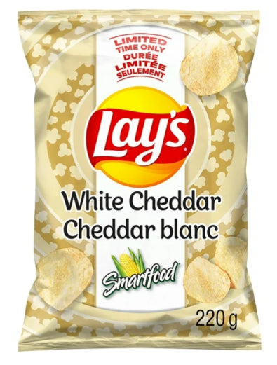 Lay's White Cheddar Potato Chips, 220g