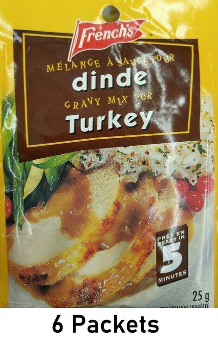 French's Turkey Gravy Mix 25g Each 6 Packets