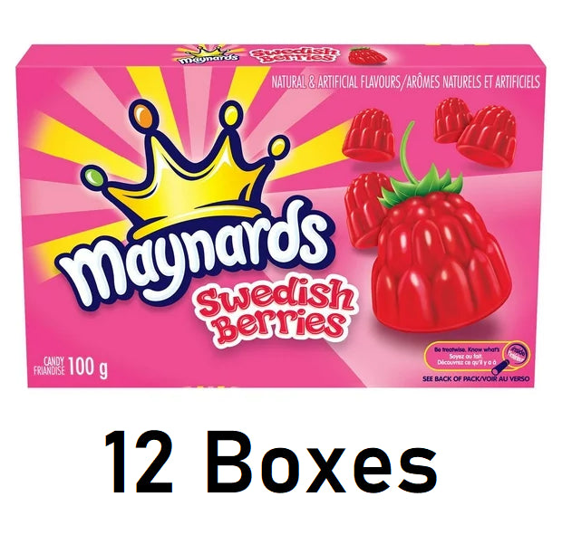 Maynard's Swedish Berries Gummy Candy 100g Each 12 Boxes