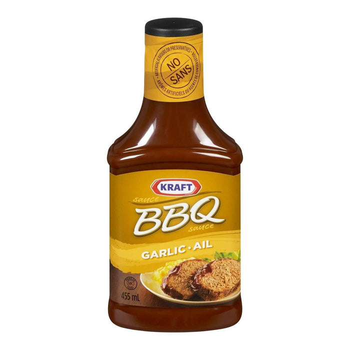 Kraft BBQ Sauce, Garlic, 455mL/15.4oz.