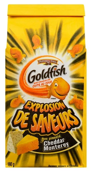 Goldfish Cheddar Jack'd Flavor Blasted, Crackers, 180g