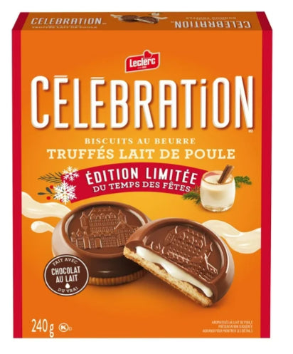 Celebration Eggnog Truffle Milk Chocolate Cookies, 240g