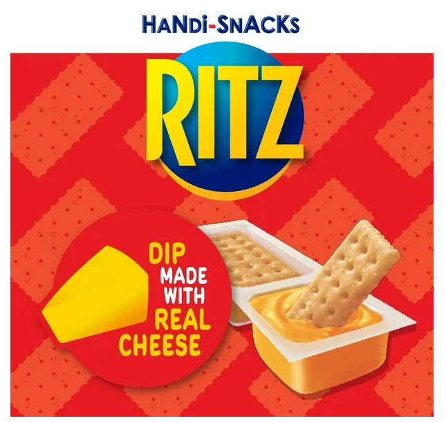 Ritz, Handi Snacks, Crackers and Dip Made With Real Cheese, 270g