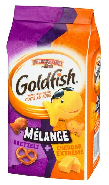 Goldfish Mix Xtreme Cheddar and Pretzel Crackers, 180g