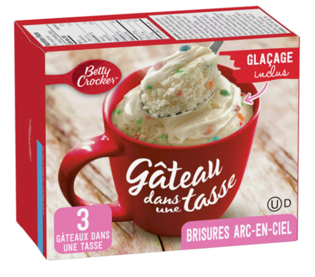 Betty Crocker Mug Cake Rainbow Bit Flavor Frosting 294g