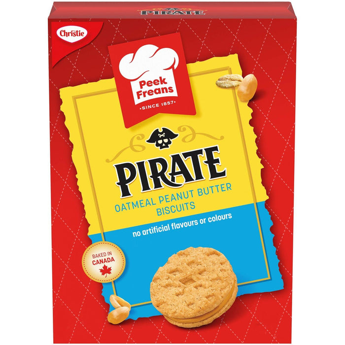 Christie Peek Freans Pirate Peanut Butter Oatmeal Cookies 10.6oz {Canadian}