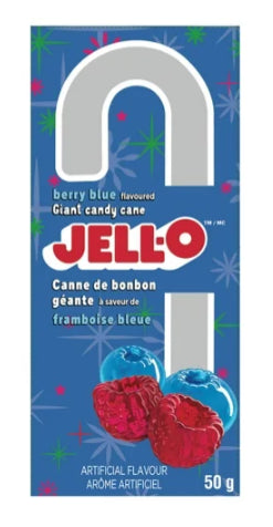 Jell-O Giant Candy Cane Berry Blue, 50g