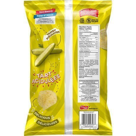 Lays Dill Pickle Potato Chips, 235g/8.3 oz Each 3 Bags