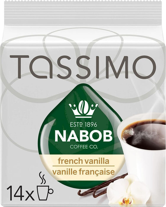 Tassimo Nabob French Vanilla Coffee Single Serve T-Discs 108g Each 2 Boxes