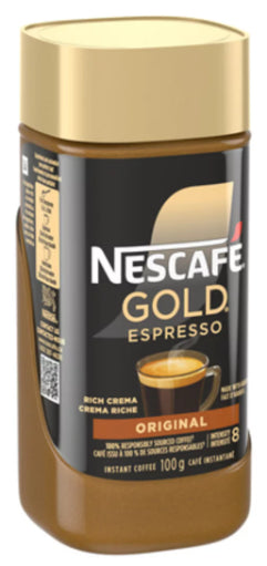 Nescafe Gold Espresso Premium Instant Coffee Rich Crema 100g