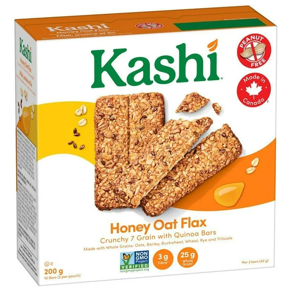 Kashi Seven Grain Honey Oat Flax with Quinoa Bars, 200g