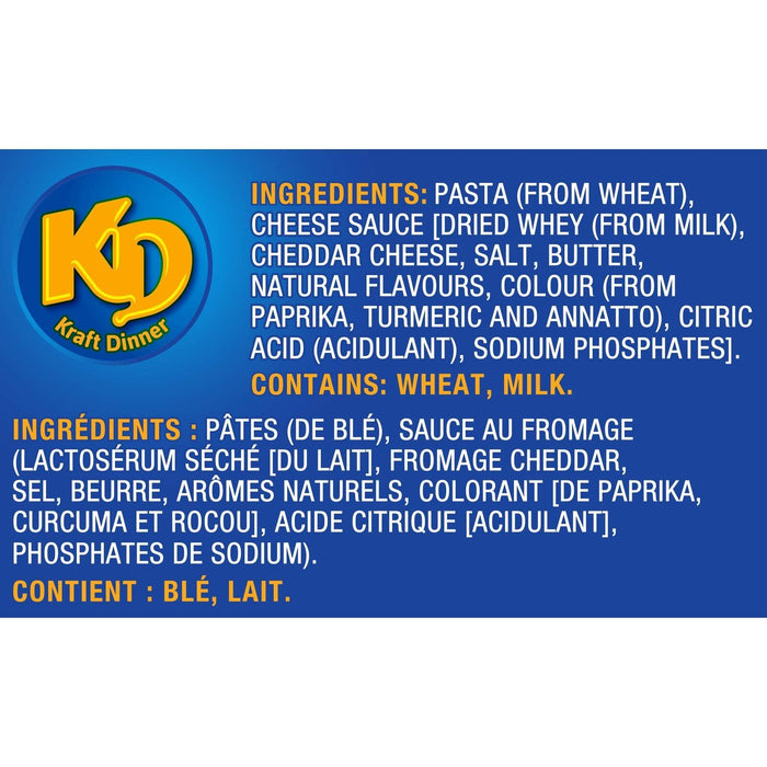 KD Kraft Dinner Original Macaroni and Cheese, 225g (Canadian Product)