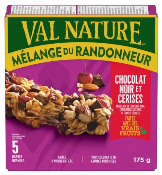 Nature Valley Chewy Trail Mix Granola Bars, Dark Chocolate Cherry, 5 bars x 35g, 175g