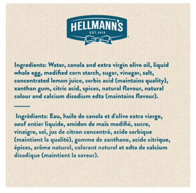 Hellmann's Light Mayonnaise Dressing With Olive Oil 890 ml