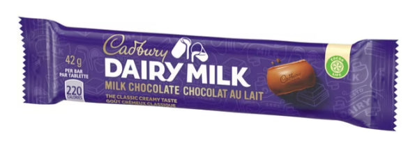 Cadbury Dairy Milk, Milk Chocolate, The Classic Creamy Taste, Chocolate Bar, 42g