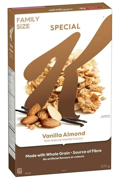 Kellogg's Special K Cereal Vanilla Almond Family Size, 570g