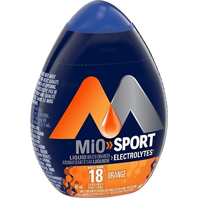 MiO Sport Orange Electrolyte Liquid Water Enhancer, 48mL/1.6 fl oz