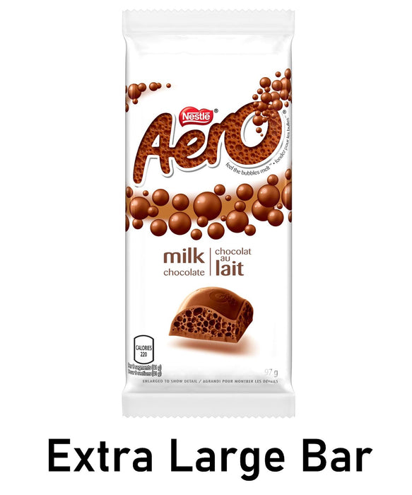 Nestle Aero Milk Chocolate, 97g Tablet Jumbo Bar